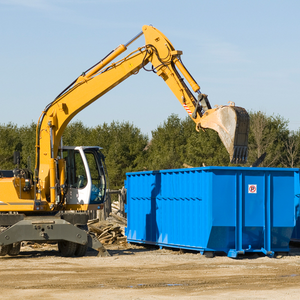 how many times can i have a residential dumpster rental emptied in Hallett